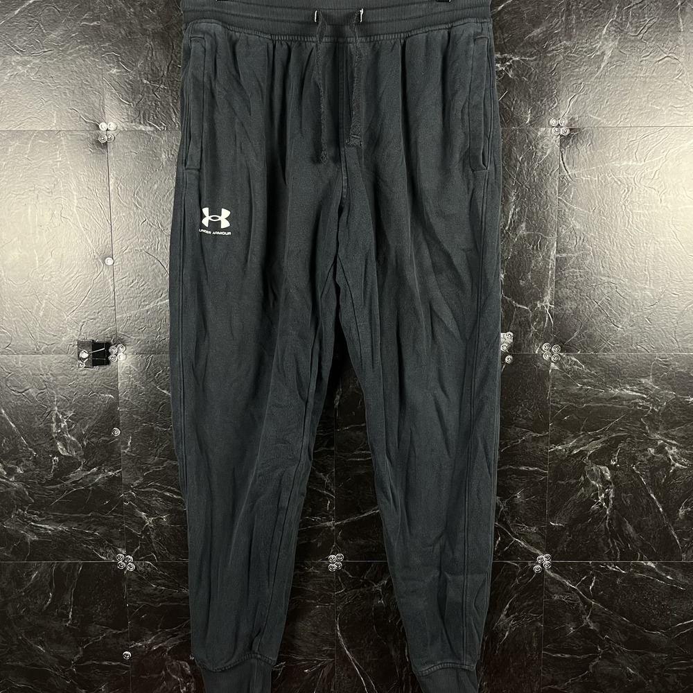 Under Armour Men's Black Fleece Sweatpants Jogger Large